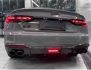 Diffuseur en Fiber de carbone de pare-chocs arrière de voiture noire pour diffuseur arrière <span class=keywords><strong>Audi</strong></span> B9 A5 S5 - Product Image 6