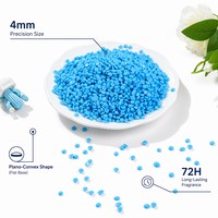 Perles de parfum écologiques format commercial, seau de 2,3 kg, 4 mm, forme lentille, parfum frais, pour lessive, logo personnalisé, formule OEM