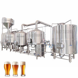 Équipement de brasserie 20HL Salle de brassage chauffée à la vapeur Machine de fabrication de bière entièrement automatique à 4 navires pour tout le système de brassage du malt - Product Image 1