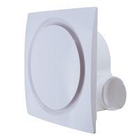 Ventilateur d'extraction carré de 10 pouces, OEM, haut débit d'air, ventilateur de conduit en plastique, 40W, faible bruit, 50 dB, pour la ventilation de la cuisine et de la salle de bain