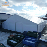 Tentes d'abri temporaires résistantes aux intempéries en PVC, tente d'entrepôt pour stockage extérieur, logistique industrielle, atelier, tente de réception