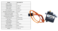 Micro servo numérique 14g 6V 2.3kg 0.1s à engrenages métalliques rapides, moteur PWM à large plage de tension 3V-8.4V pour avion et hélicoptère RC