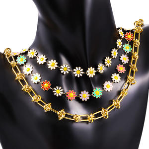 थोक 18k सोने क्यूबा लिंक स्टेनलेस स्टील श्रृंखला हार DIY गहने श्रृंखला गहने निष्कर्ष - Product Image 5