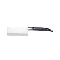 Ensemble de vaisselle durable en acier inoxydable sept pièces avec manche en bois Pakka Types complets Fins de coupe d'aliments pour mariage à domicile