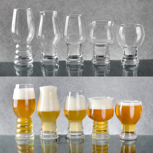 Cristalería de bar al por mayor 460ml borosilicato <span class=keywords><strong>artesanal</strong></span> pinta cerveza vidrio tulipán tapa diseño creativo personalizado hecho a mano sublimación vino rompible - Product Image 4