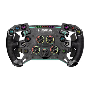 Moza Gs V2p 300mm Steering Wheel Rgb Shift Light Hall Sensor Paddles Sim Racing Rim Gs V2p Gt Compatible with All Moza - Product Image 1
