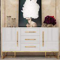 Maison moderne Salon Console en bois Armoire de couloir Buffet de cuisine de luxe blanc noir clair