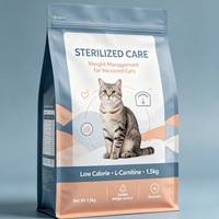 Pochette alimentaire pour animaux de compagnie sur mesure, design facile à ouvrir, haute barrière pour aliments granulaires pour animaux, emballage pour expédition e-commerce