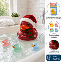 Canards en caoutchouc jaune personnalisés promotionnels PVC jouets de bain flottants pour bébés fonction sonore pour salle de bain ou cadeau de vacances sûr bon