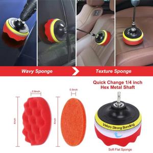 Oferta Especial: Juego de 35 Piezas para Limpieza de Coches, Cepillo Eléctrico para Taladro, Cepillo de Alambre de Acero para Detalles, Lavado, Encerado y Pulido - Product Image 2