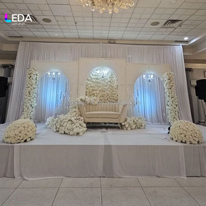 LEDA Hot Selling <b>Acrylic</b> Wedding Backdrop <b>Board</b> Birthday Party Events Decor <b>Acrylic</b> Backdrop For Ceremony Stage Decoration - Product Image 1