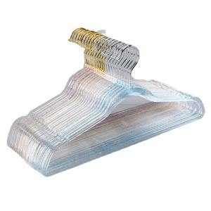 Cintres en plastique transparent antidérapants pour magasin de vêtements, cintres spéciaux en acrylique cristal - Product Image 6