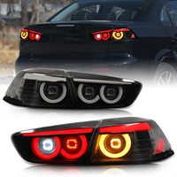 Feux arrière à LED RGB contrôlés par application, clignotants dynamiques séquentiels, feux arrière pour Mitsubishi Lancer Evo X 2008-2018