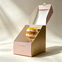 Cajas de Embalaje para Cupcakes al por Mayor, Cajas para Pasteles con Ventanas Transparentes, Caja Personalizada para Pasteles de Fiesta