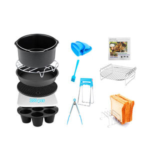 Personalización reutilizable rectángulo grueso sin palo freidora de aire revestimientos de ollas de silicona para freidora de aire Ninjas - Product Image 1