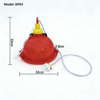 Nouvelle Abreuvoir Automatique pour Poulets, Distributeur d'Eau Clochette pour Poussins, Abreuvoir pour Poulets en Élevage