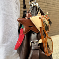 Étuis et sacs à lunettes souples en cuir PU RR pour femmes, étui à lunettes en cuir en forme de cœur, organisateur de lunettes de soleil mignon pour les voyages