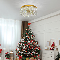 Plafonnier LED en cristal de luxe simple pour salon, chambre, salle à manger, bureau, luminaire domestique – Entrepôt UK
