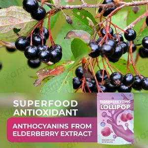 <span class=keywords><strong>Amaza</strong></span> Complément alimentaire aromatisé au sureau Adulte 30 sucettes fonctionnelles Bien-être Soulagement des maux de gorge Végétalien Sans gluten - Product Image 4