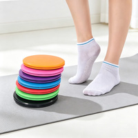 Disque de glisse rond pour exercices de yoga, accessoires de fitness avec socquettes antidérapantes pour chevilles