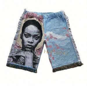 Casual High Street Tapisserie Hoodies et Couverture Vêtements Ensemble Jacquard Design pour Hommes et Femmes Plus Size Hip Hop Style - Product Image 4