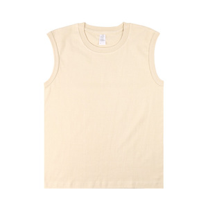 230g pesante 100% cotone gilet senza maniche t-shirt da <span class=keywords><strong>uomo</strong></span> casual sciolto donna spalla larga personalizzata t-shirt senza maniche pesante - Product Image 1