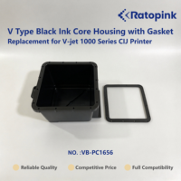 Boîtier de noyau d'encre noire de type V Ratopink VB-PC1656 avec joint, remplacement pour imprimante CIJ série V-jet 1000
