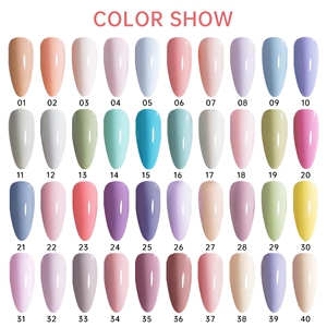 Venta al por mayor de esmalte de <span class=keywords><strong>uñas</strong></span> en gel de 15 ml sin HEMA ni TPO, 40 colores, marca privada, gel UV removible, bajo MOQ, suministros profesionales para <span class=keywords><strong>uñas</strong></span> - Product Image 2