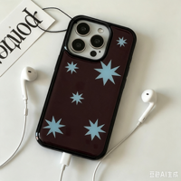 Coque de téléphone style coréen Ins Star Drip Glue 17 pour Apple 18 Pro Max, Housse de protection iPhone 16 Pro, Coque 17