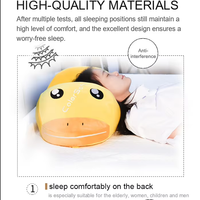 Oreiller de thérapie cervical en peluche canard jaune mignon, en mousse à mémoire de forme, animal en peluche 72cm, oreiller décoratif de dessin animé personnalisé OEM ODM pour le sommeil