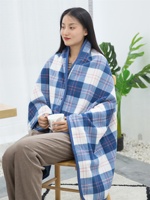 Couverture d'hiver à carreaux super douce pour la maison en flanelle polaire Sherpa surdimensionnée pour l'hiver
