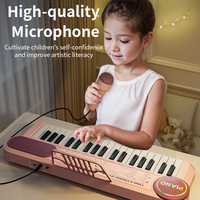 Kids Piano Keyboard Toy Learning 37 Key Multifunctional Musical Instruments Electric Piano Gifts for Beginners with Microphone