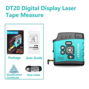 Télémètre MiLESEEY DT20 40m pour écran large, précision de 0,1 mm, affichage numérique 3 en 1, ruban à mesurer laser ABS - Product Image 3