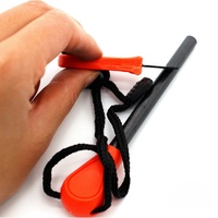 Outil de survie durable avec poignée orange, allume-feu en silex pour le camping, les activités de plein air et les situations d'urgence