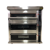 Four commercial à 3 étages 9 plateaux pour ligne de pain grillé pour four à pain pour pain et gâteau