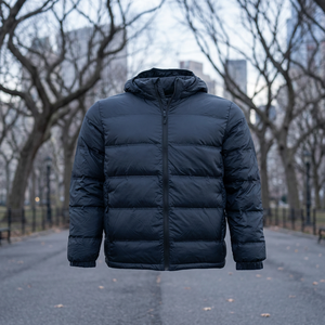 Veste d'hiver pour homme en duvet de canard ultra-légère, de qualité exceptionnelle, écologique, avec fermeture éclair, personnalisable - Product Image 3