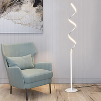 Lampe sur pied LED contemporaine créative en arc, minimaliste, intelligente, pour hôtel, salon, éclairage de piste de danse RGB, vente en gros