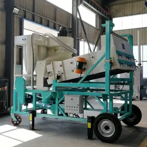 Grain Shaker Deck Vibrating Screen Vibration Cleaning Sieve Rice Wheat Corn Legumes Lentils Soybeans Cleaning Machine