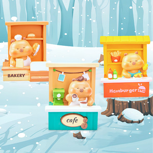 Yu Mo Craft Kapi Food Shop Figurines Blind <b>Box</b> Miniature Food Stalls Collectible Toys Gift Desk Decorations - Product Image 3