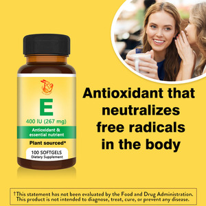 Cápsulas Blandas de Vitamina E de Marca Privada OEM para el Apoyo Inmunitario, Suplemento de Vitamina E de 267 mg, Producto para el Cuidado de la Salud - Product Image 4