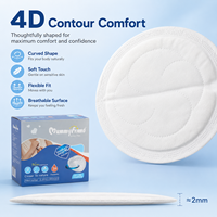 MummyFriend Coussinets d'allaitement jetables absorbants respirants tridimensionnels en SAP, pâte de bois et tissu non-tissé thermofibres, Maternité 24