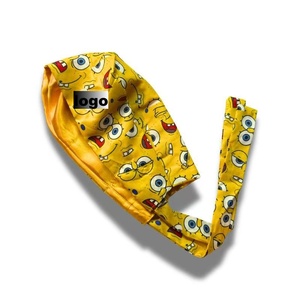 Nuevo Gorro Quirúrgico Estampado con Diseño de Gatita, Forro de Satén, Transpirable, Absorbente de Sudor, con Detección de Agujas, Unisex - Product Image 2