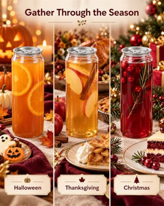 660ML Eco-friendly Food Grade <b>Plastic</b> Juice <b>Bottles</b> & Can Cups with Seals Aluminum Lids for Smoothie Boba Iced Coffee - Product Image 5