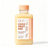 Étiquettes de bouteilles de jus de noix de coco mélangé Haoxuan OEM, autocollantes, imprimées, imperméables, pour boissons, directement de l'usine