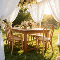 Chaises de mariage modernes et durables en bois pour événements, hôtels, banquets, cafés, restaurants, empilables