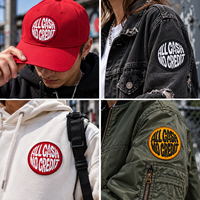Autocollants brodés personnalisés, autocollants brodés avec logo et nom, patchs en tissu non tissé durable pour chapeaux et vêtements