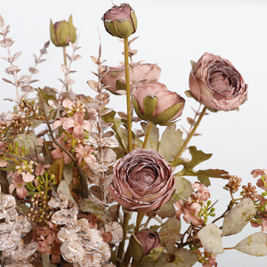 Ramo de Flores Artificiales de Eucalipto de Seda, Alta Simulación, Decoración para Bodas y Hogar, 120 cm - Product Image 3