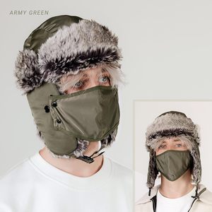 Gorro Ushanka impermeable para invierno con orejeras de piel sintética y correa para la barbilla, para clima frío al aire libre, ajuste unisex. - Product Image 6