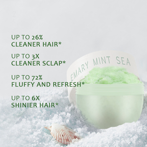 KOEC Biberiye Nane Deniz Tuzu Saç Derisi Peelingi Masaj Tarağı ile 2'si 1 Arada Saç Bakım Şampuanı Saç Derisi Temizleyici Saç Bakımı - Product Image 4