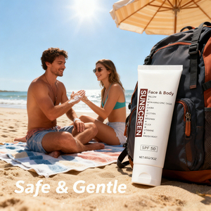 Crème solaire SPF 50 au suif pour le visage et le corps |   <span class=keywords><strong>Oxyde</strong></span> <span class=keywords><strong>de</strong></span> <span class=keywords><strong>zinc</strong></span> <span class=keywords><strong>non</strong></span> <span class=keywords><strong>nano</strong></span>, hydratant et doux pour tous les types <span class=keywords><strong>de</strong></span> peau - Product Image 4